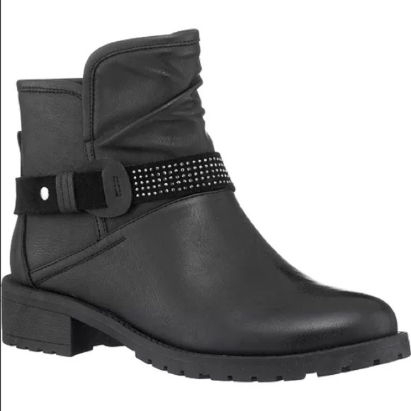 gc shoes Shoes - GC Shoes Black Moto Ankle Bootie